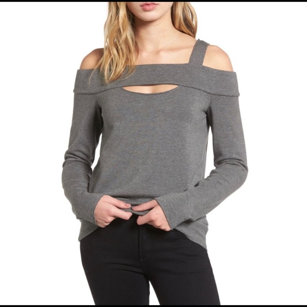 NEW Bailey 44 Ground Swell Cold Shoulder Sweater